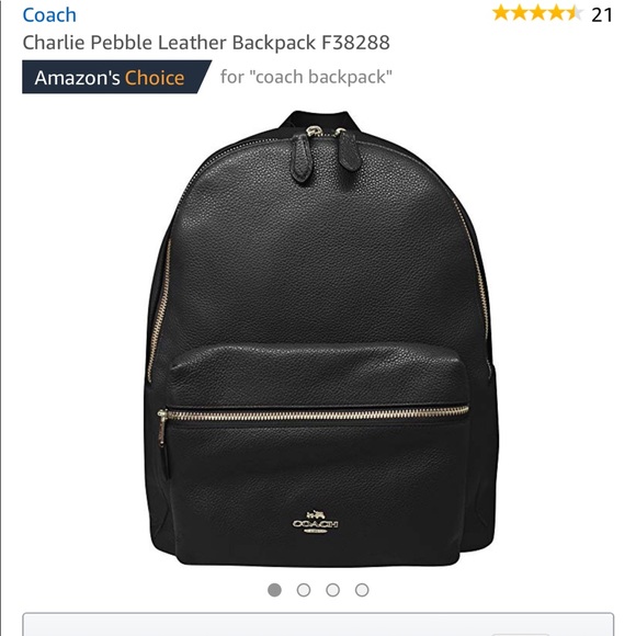 Coach Handbags - COACH pebble leather backpack